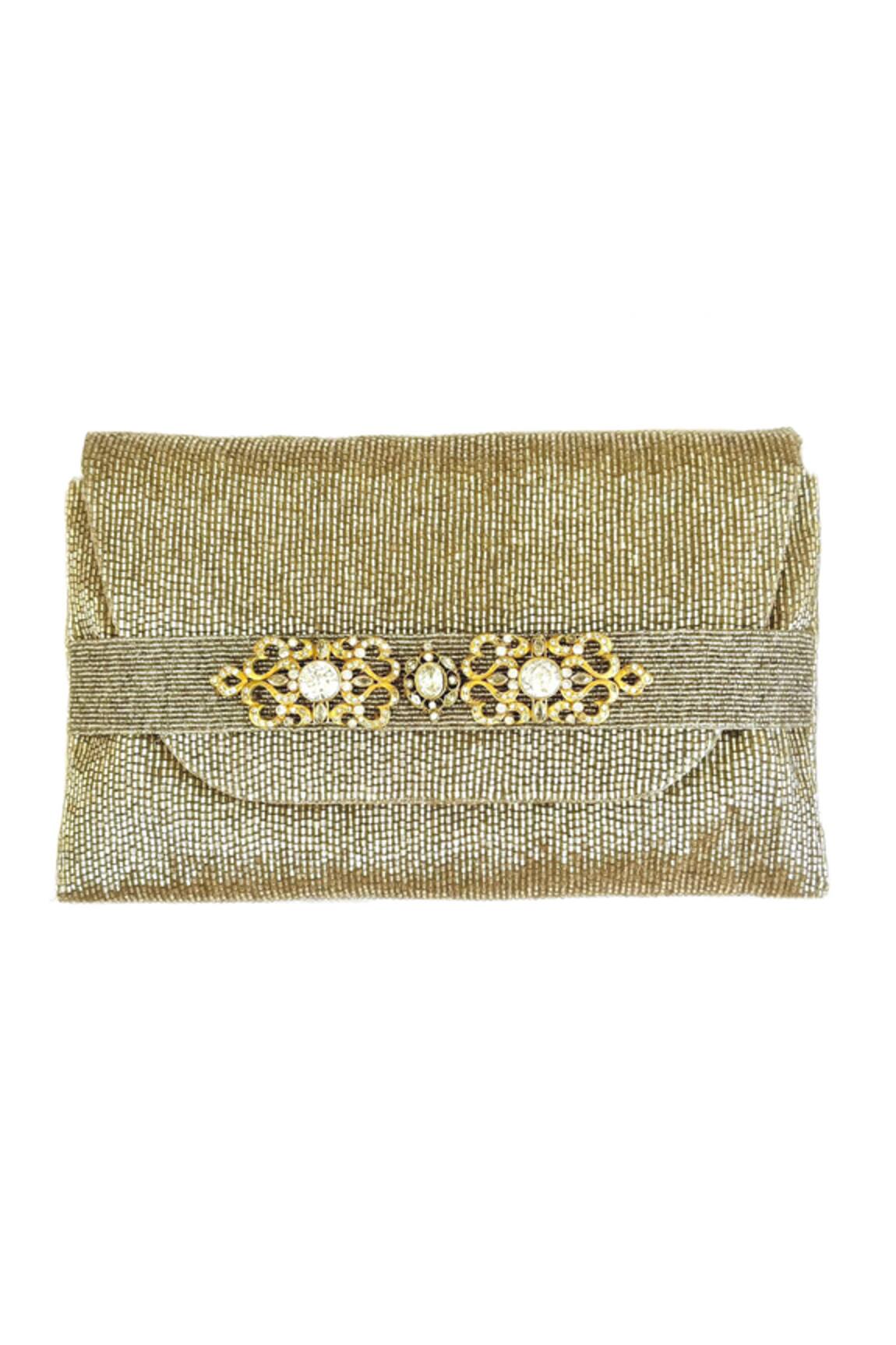 Kokommo Artem Cutdana Floret Embroidered Clutch
