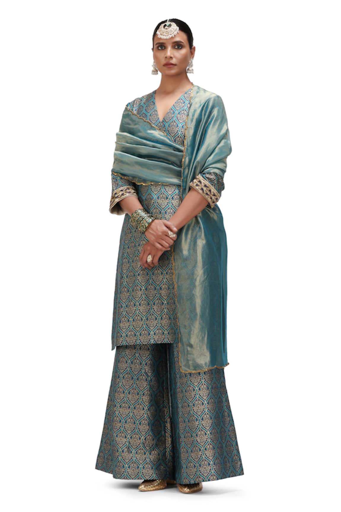 Mimamsaa Rukh Scallop Hem Dupatta 