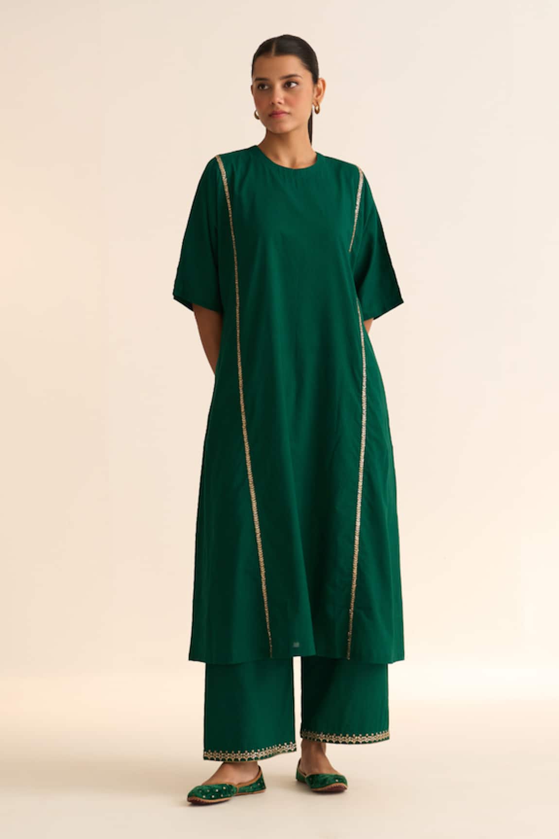 Dot Albela Placement Embroidered Kurta & Pant Set 
