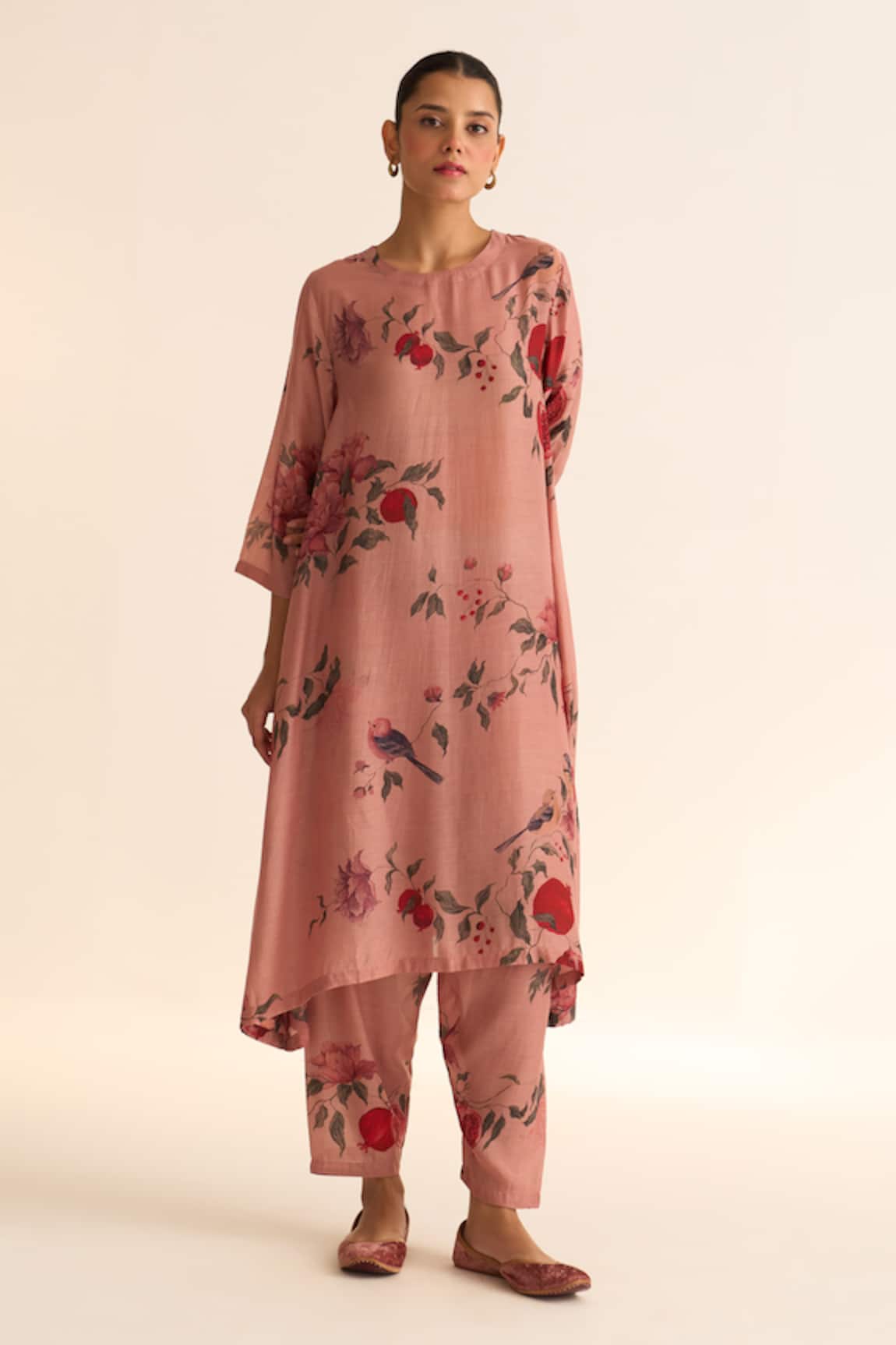 Dot Anaar Print Kurta & Pant Set 