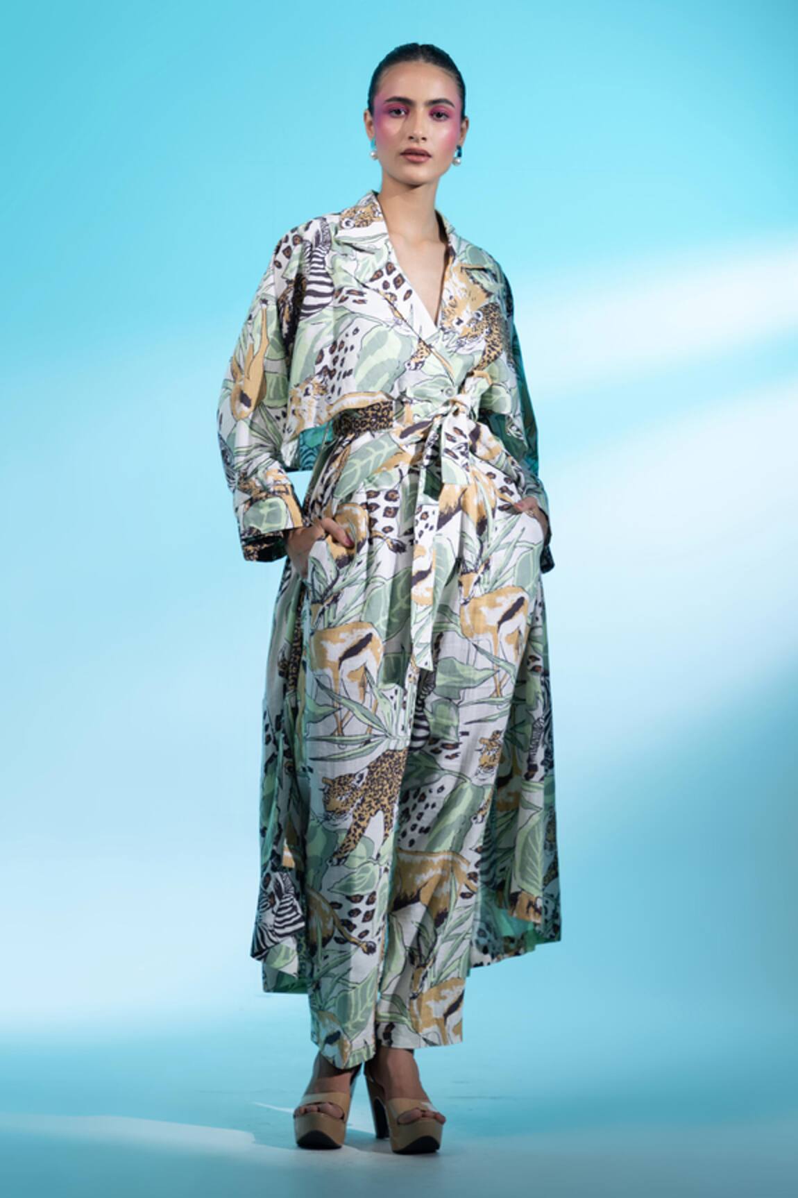 Gazab by Miku Kumar Montmartre Magic Paris Trench Jacket With Pant