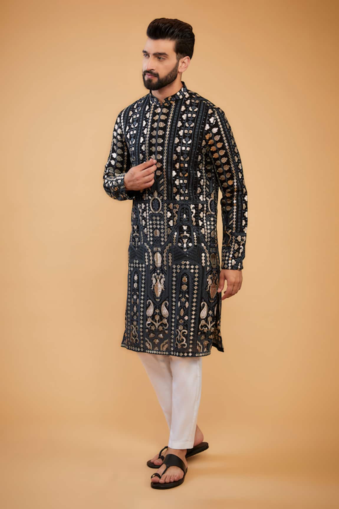 Kasbah Leather Patchwork Kurta 
