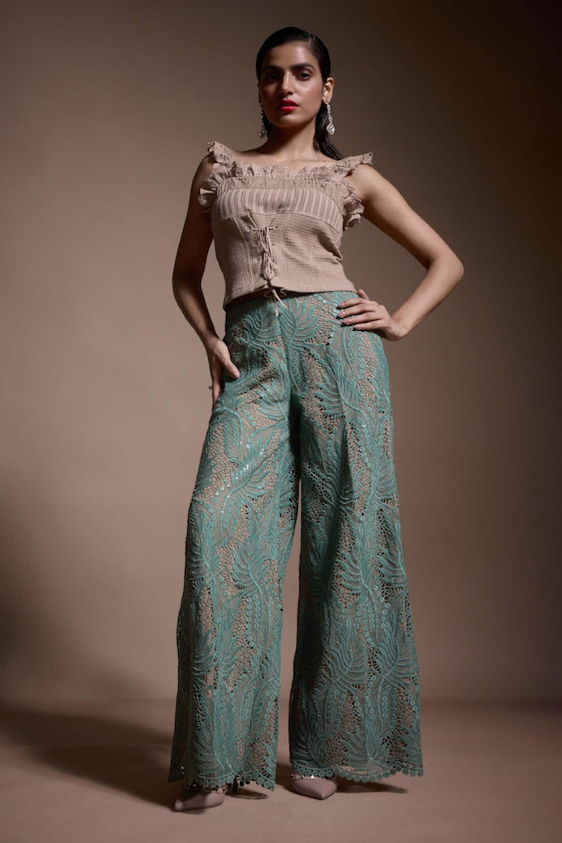 Dash And Dot Sequin Applique Work Pant 