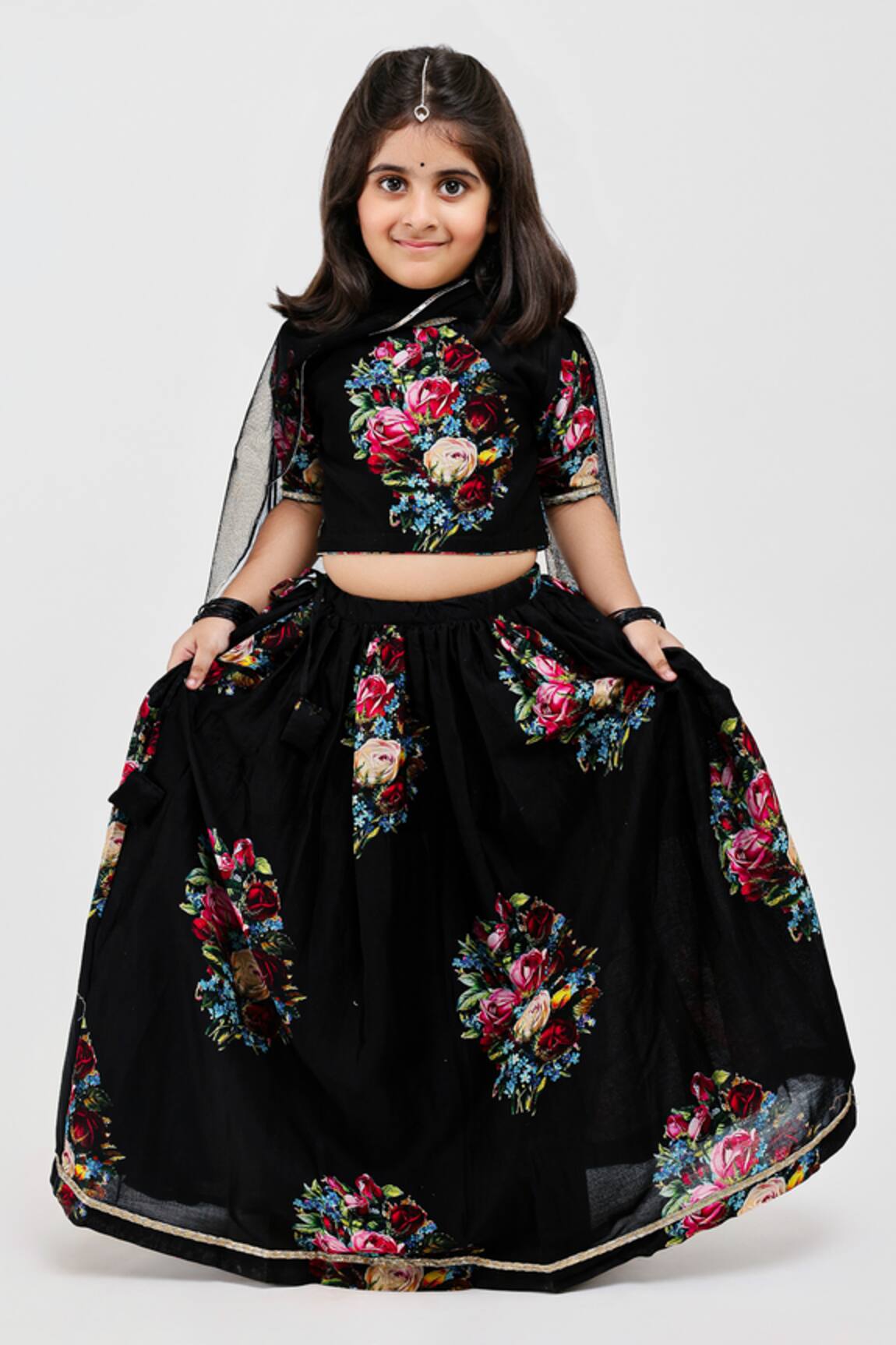 Mamma Plz Floral Print Lehenga Set 