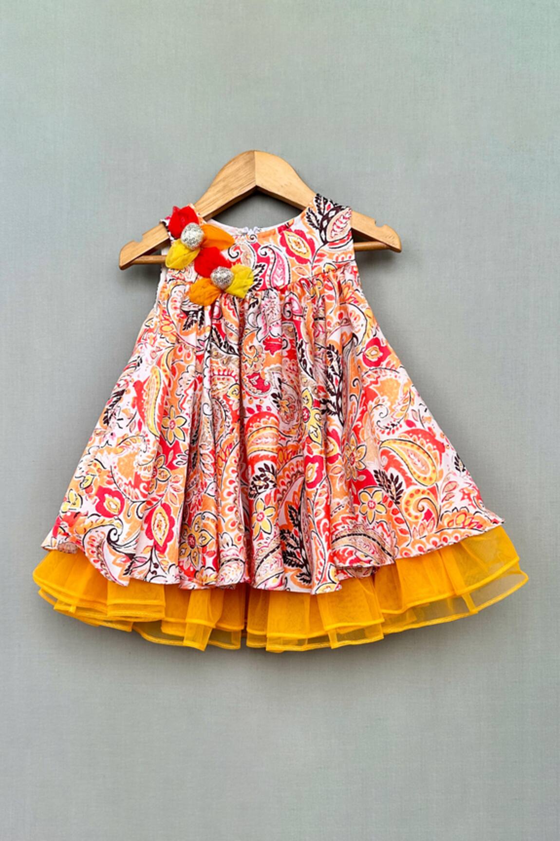 Label Neeti Paisley Print Layered Dress