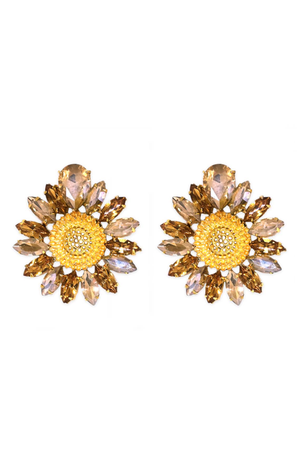 Ornamaas Sunflower Cutwork Studs 