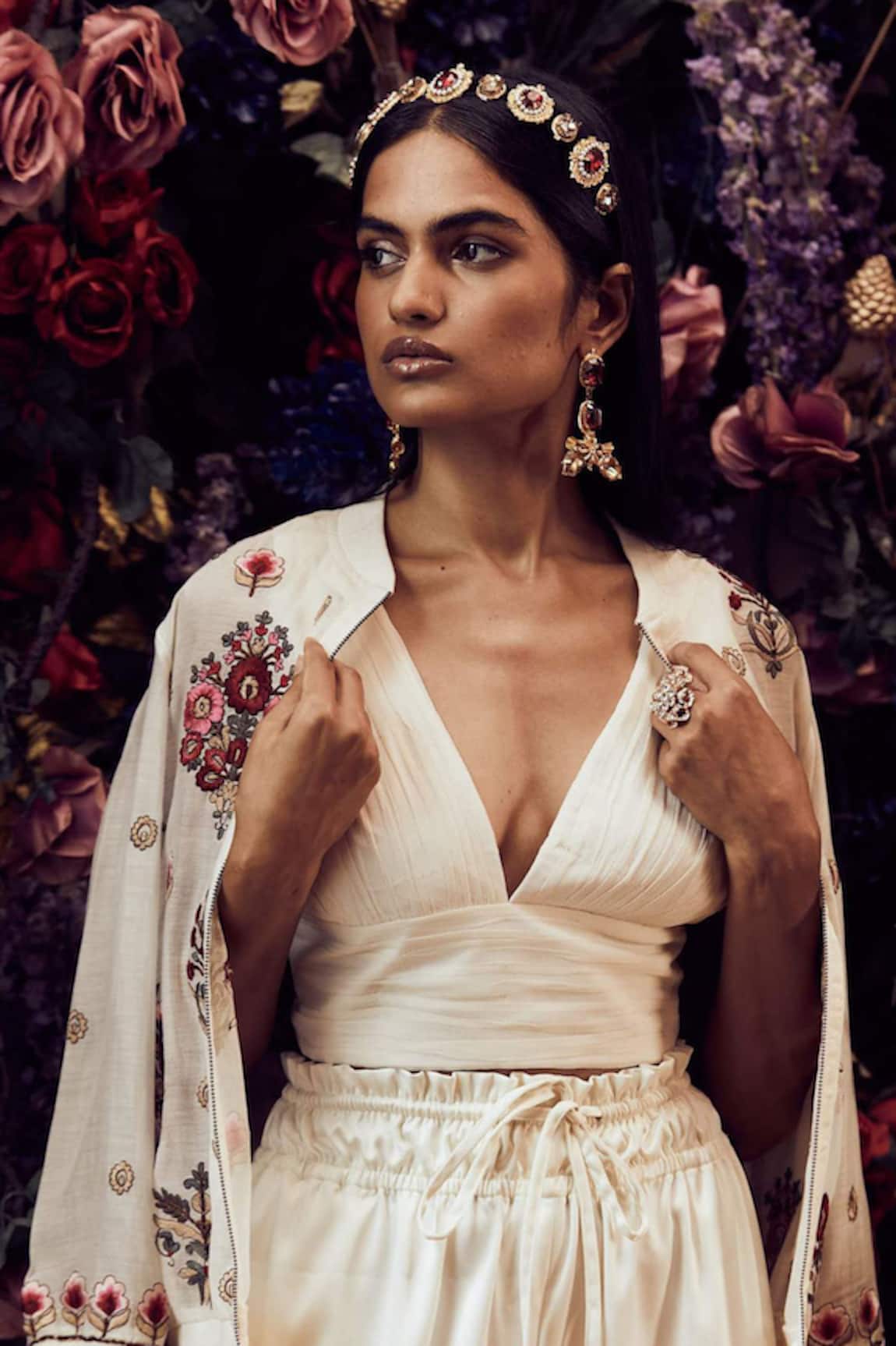 Ornamaas Regal Motif Embellished Headband