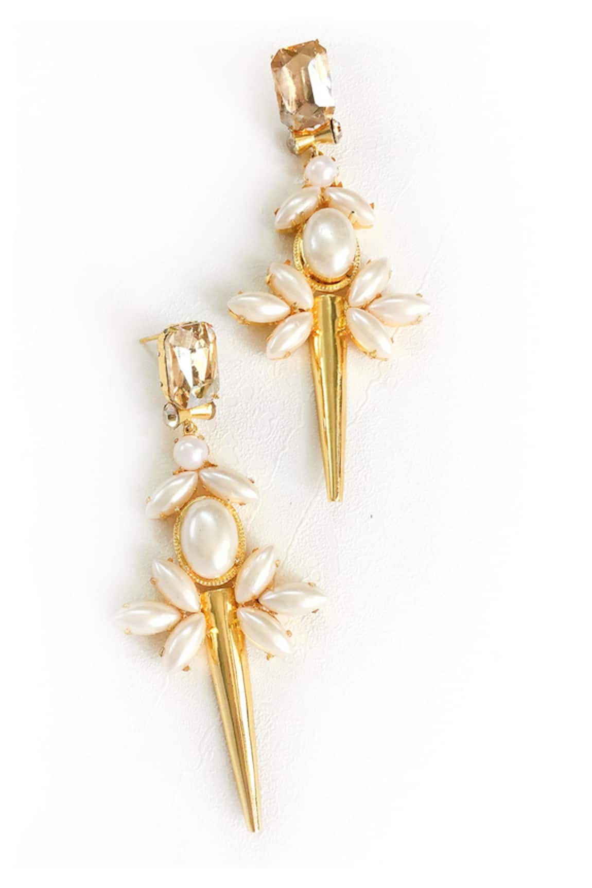 Ornamaas Geometric Carved Earrings