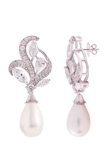 Prata Folia Drop Earrings 