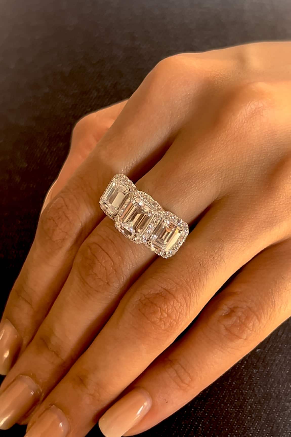 Prata Emerald Cut Opulence Ring