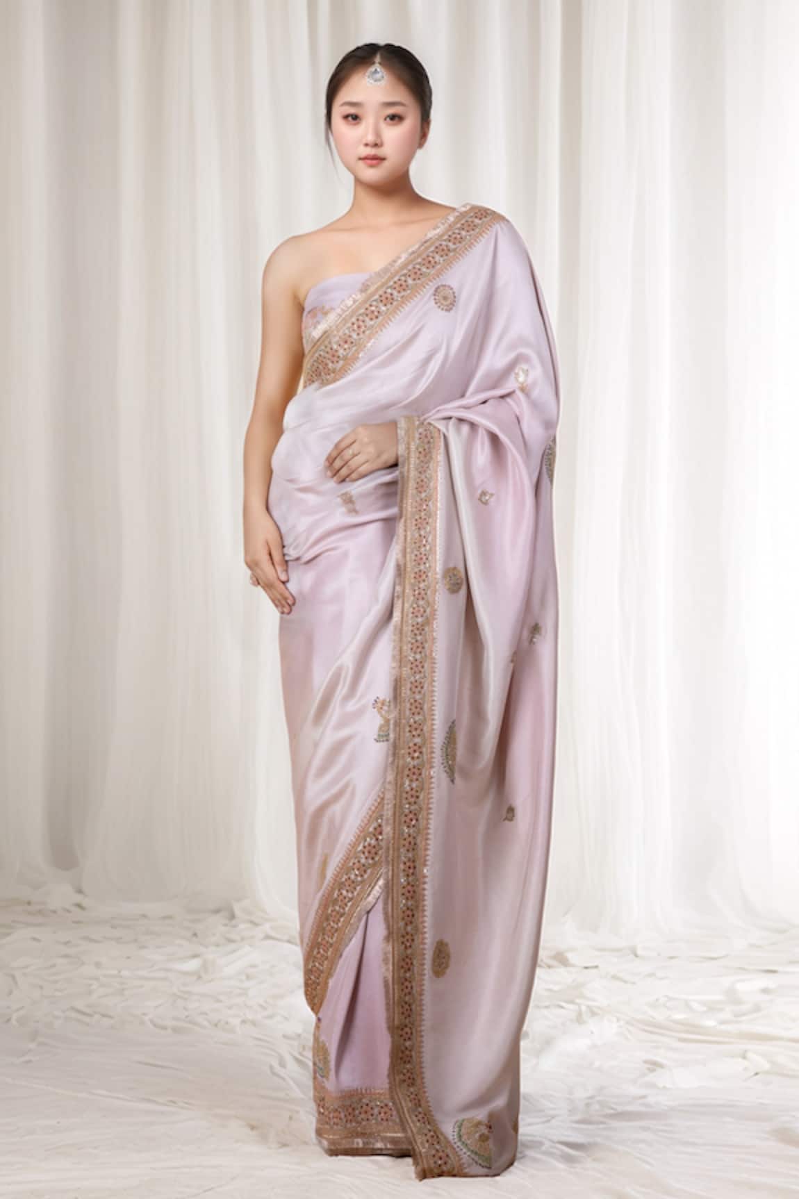 Anamika Khanna Floral Embroidered Saree 