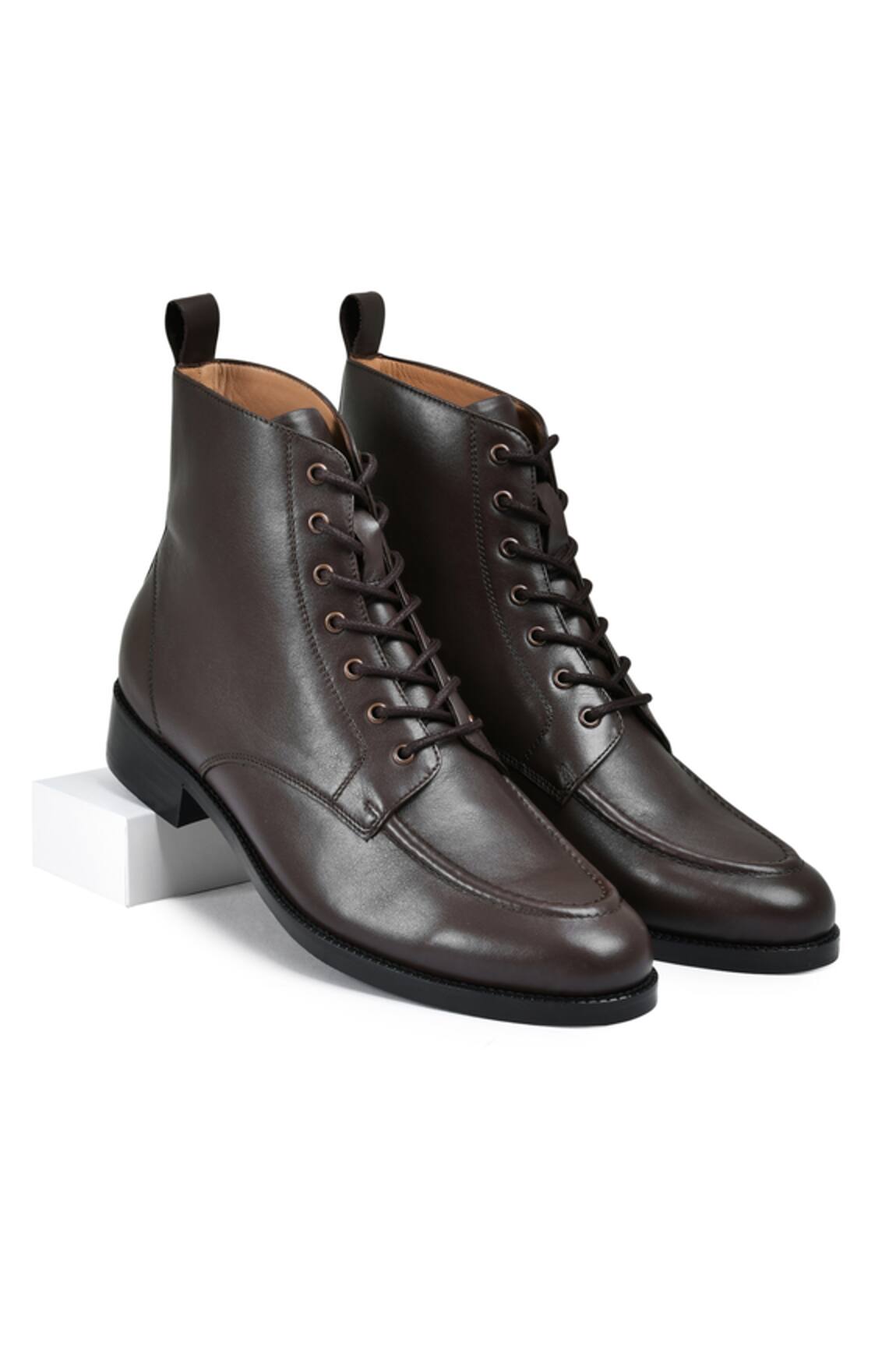 Wednesday Lifestyle Cooper Leather Mid Top Riding Boots 