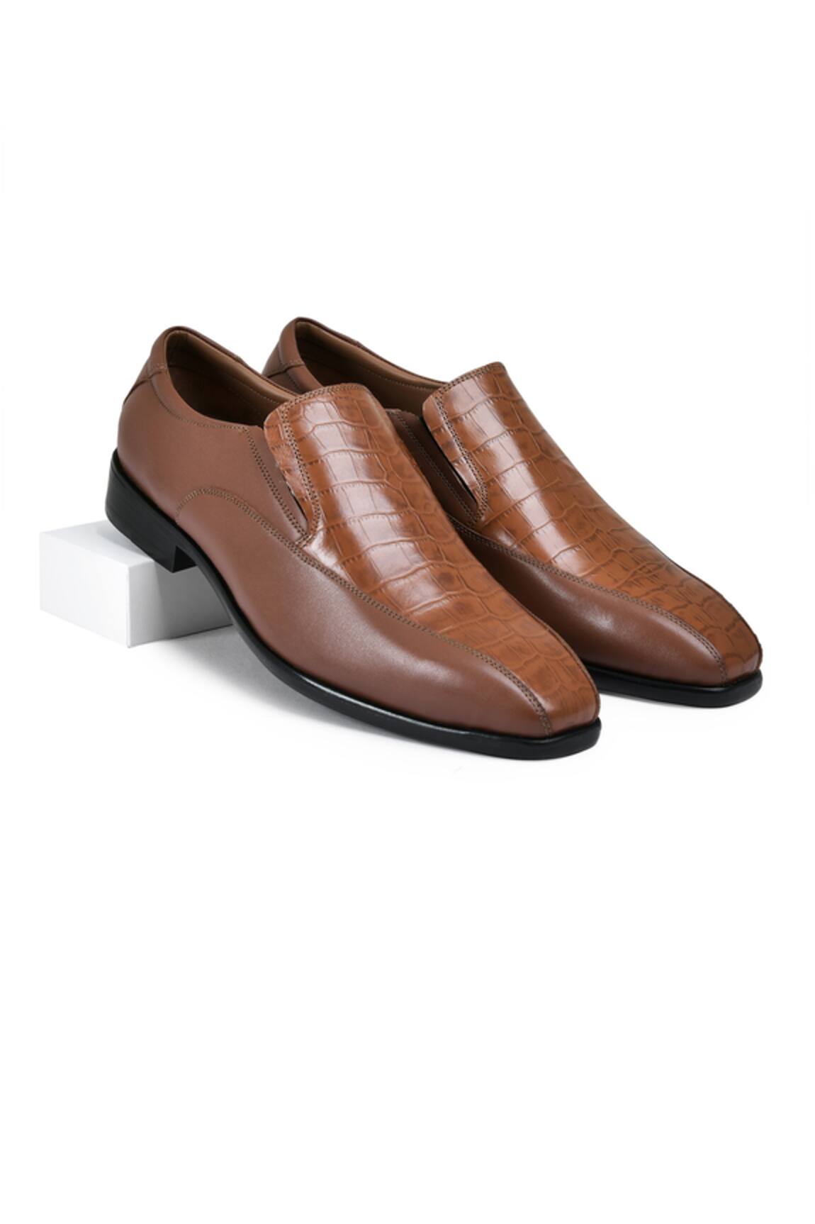Wednesday Lifestyle Daniel II Croc Genuine Leather Loafers 