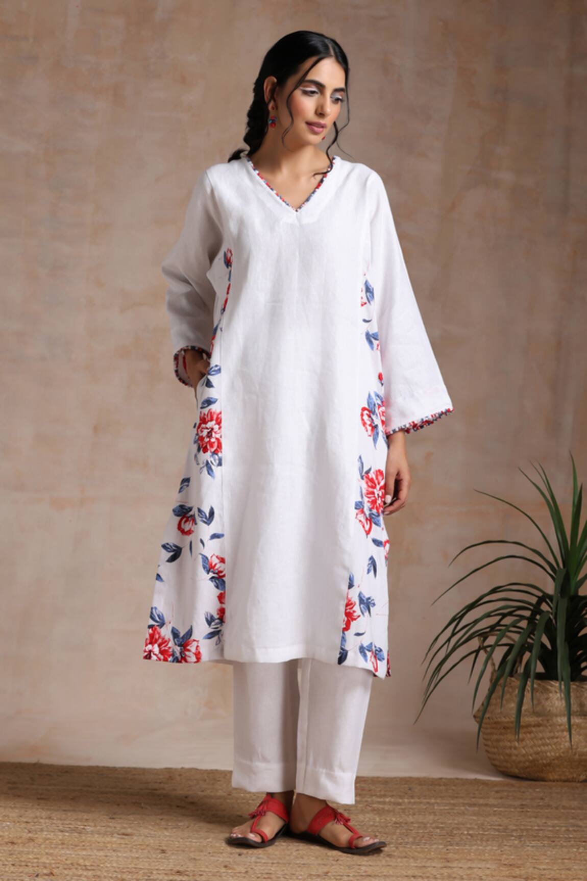 Vasstram Azeema Floral Print Co-ord Set 