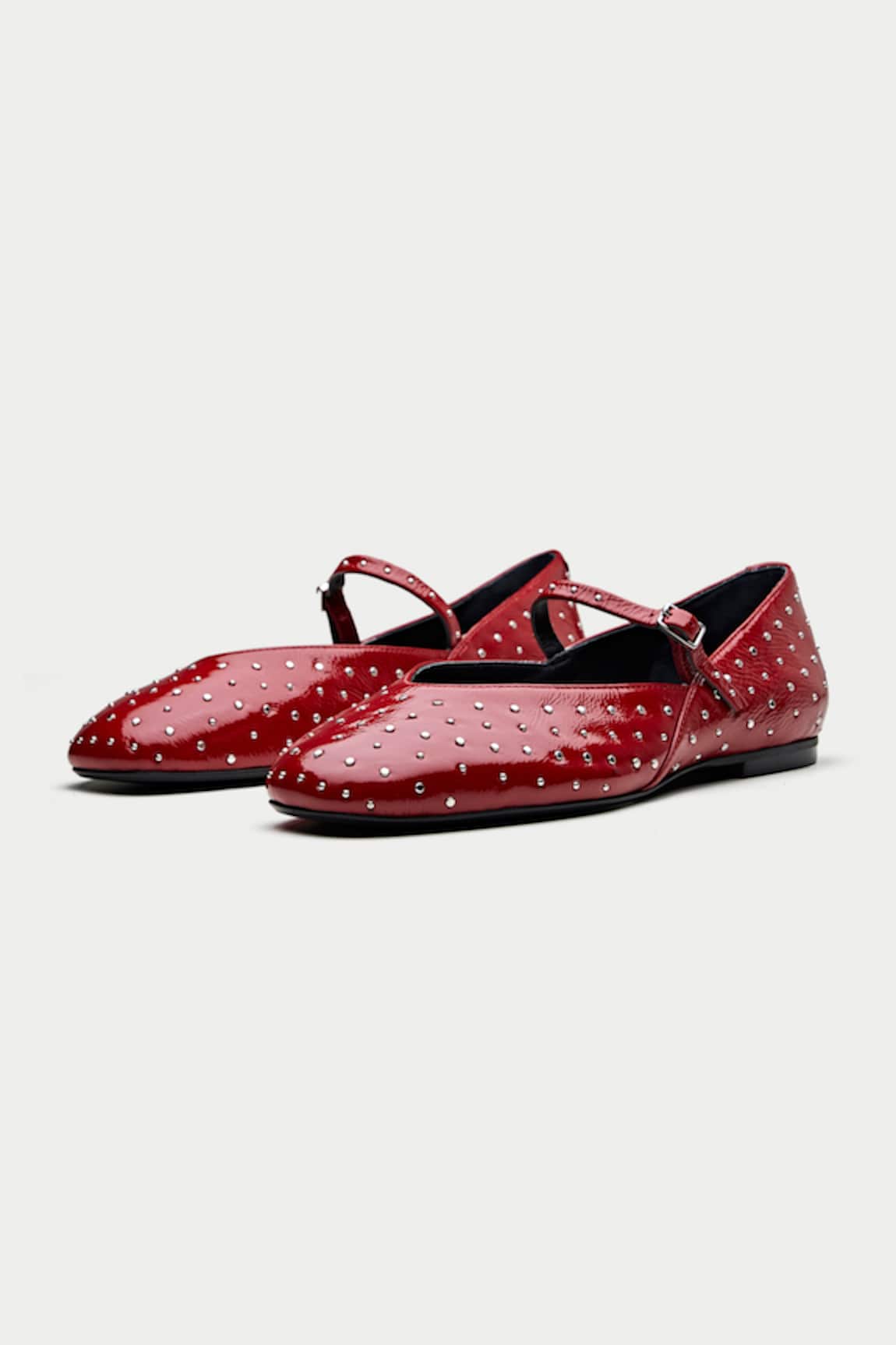 Oroh Sintra Leather Stud Ballerina 