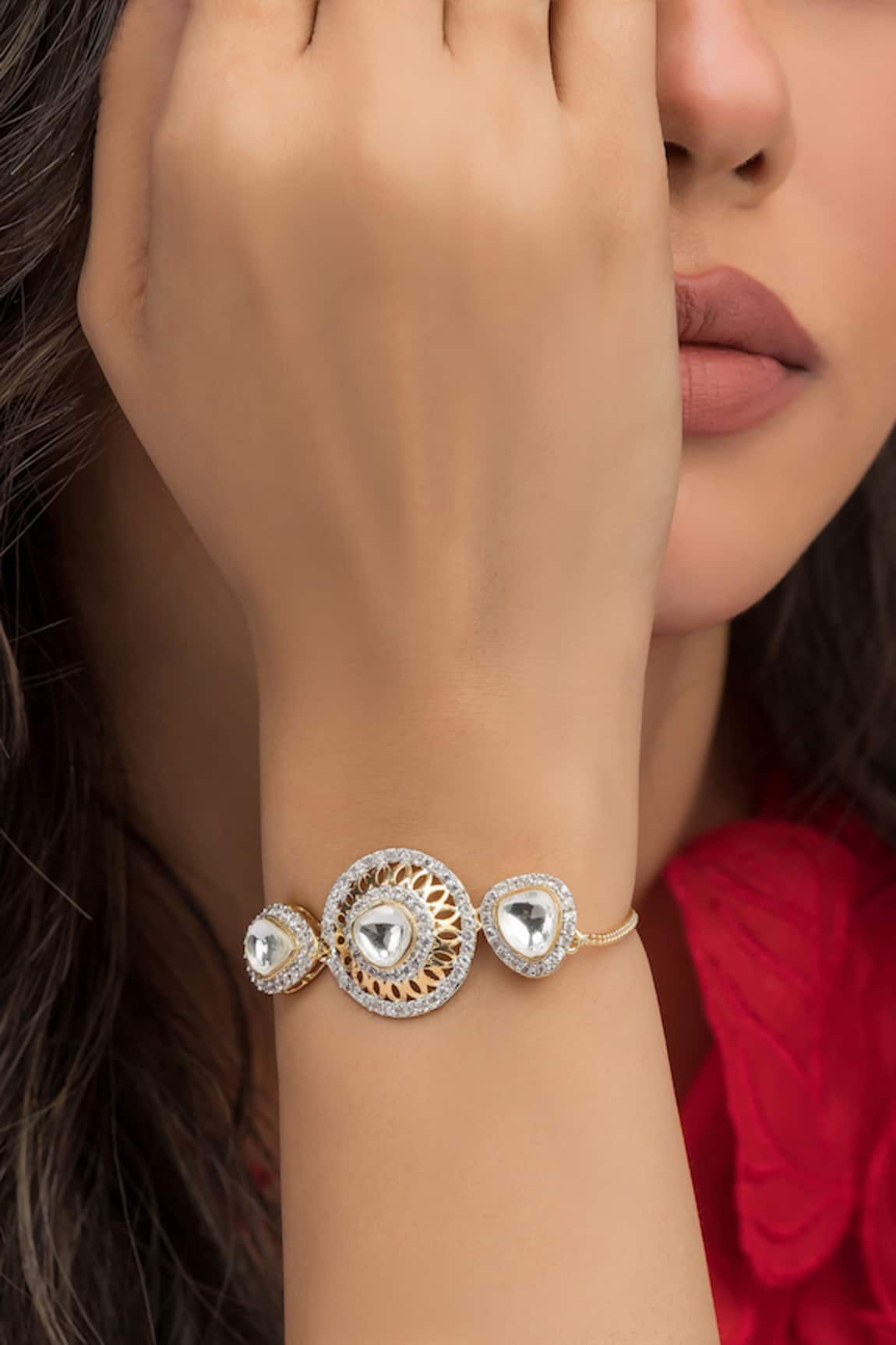 Vasundhara Firdaus American Diamond Studded Bracelet 