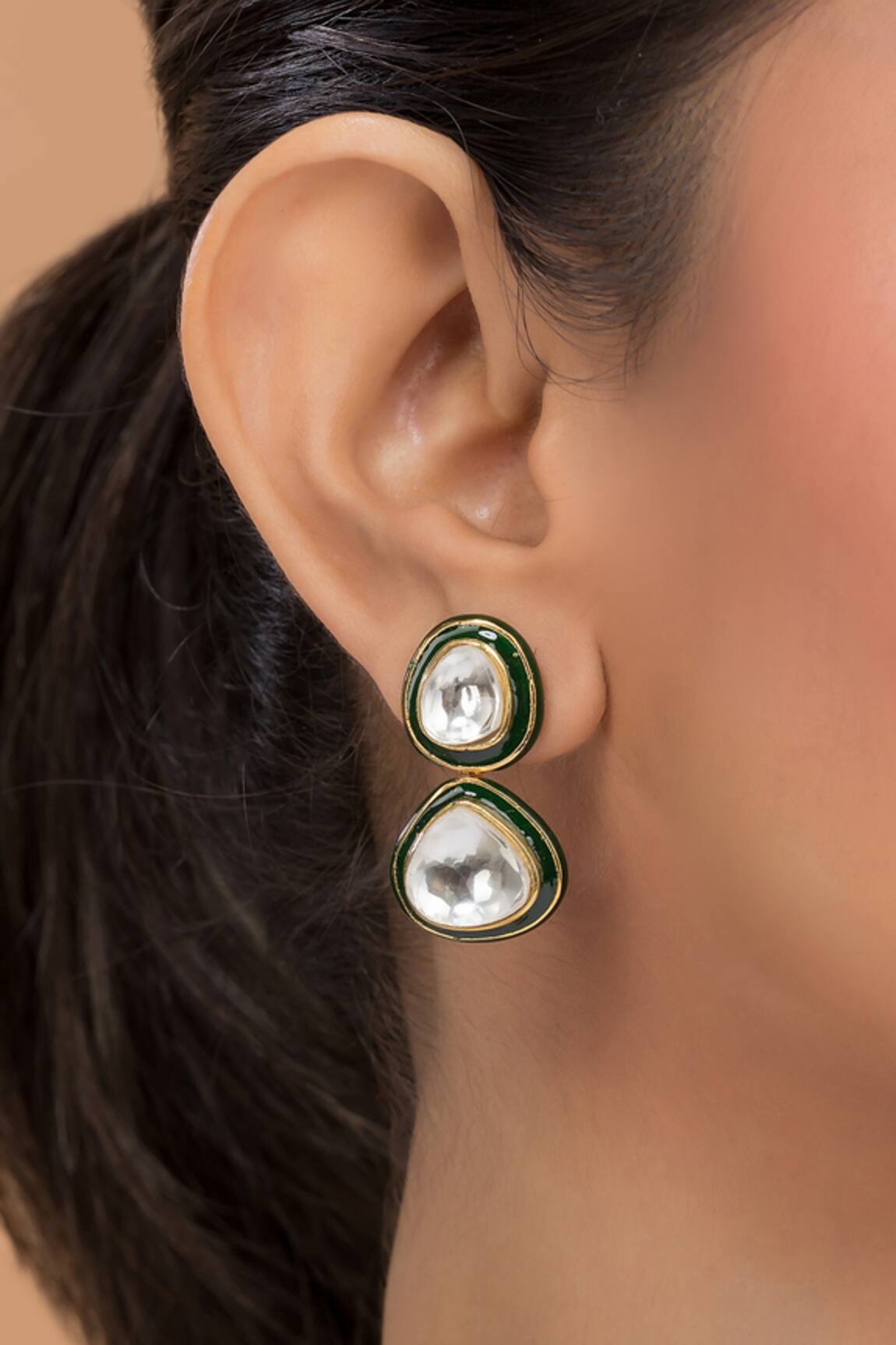 Vasundhara Aaravi Kundan Embellished Earrings