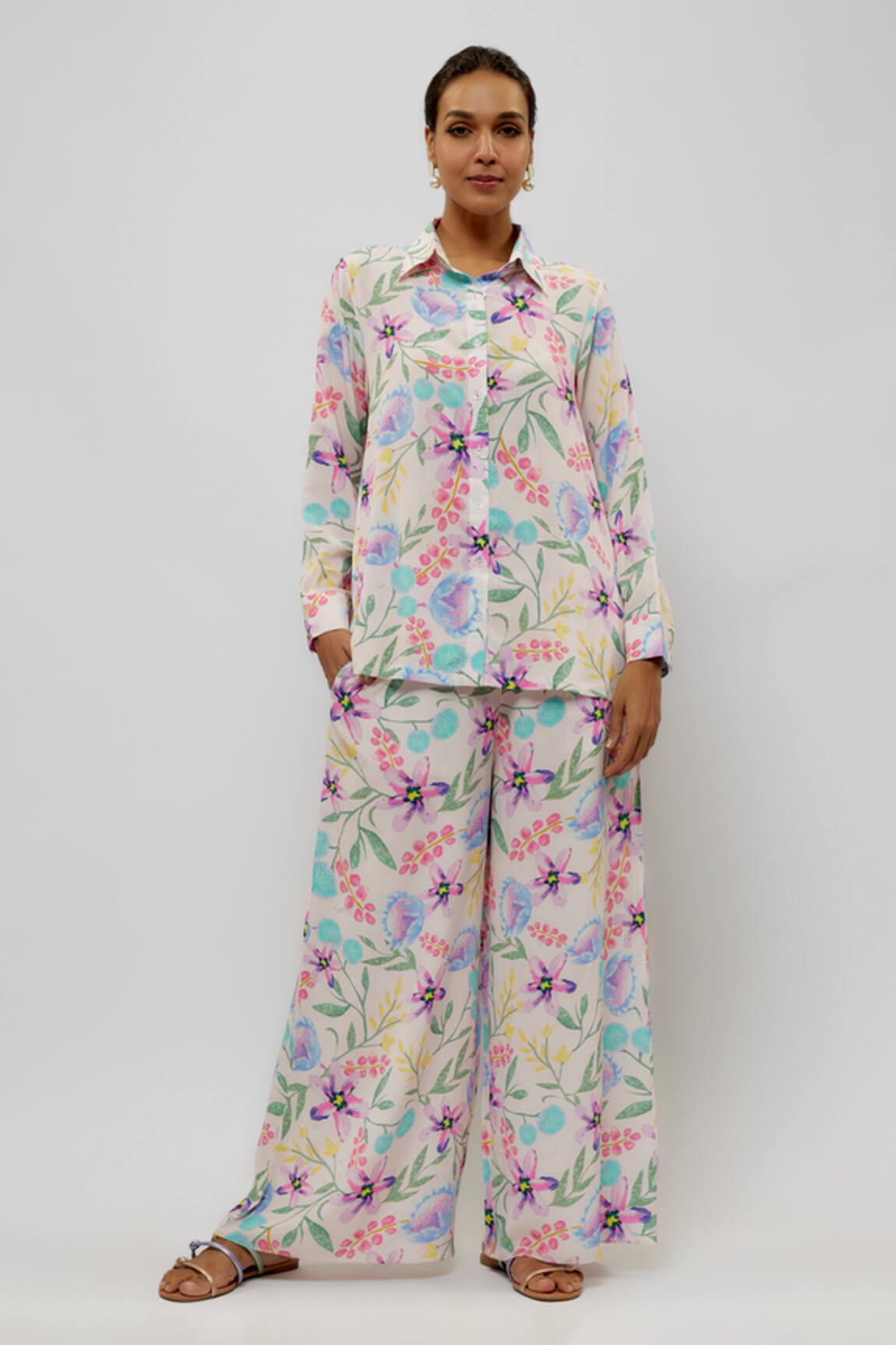 PS Pret by Payal Singhal Glory Garden Print Shirt With Pant 
