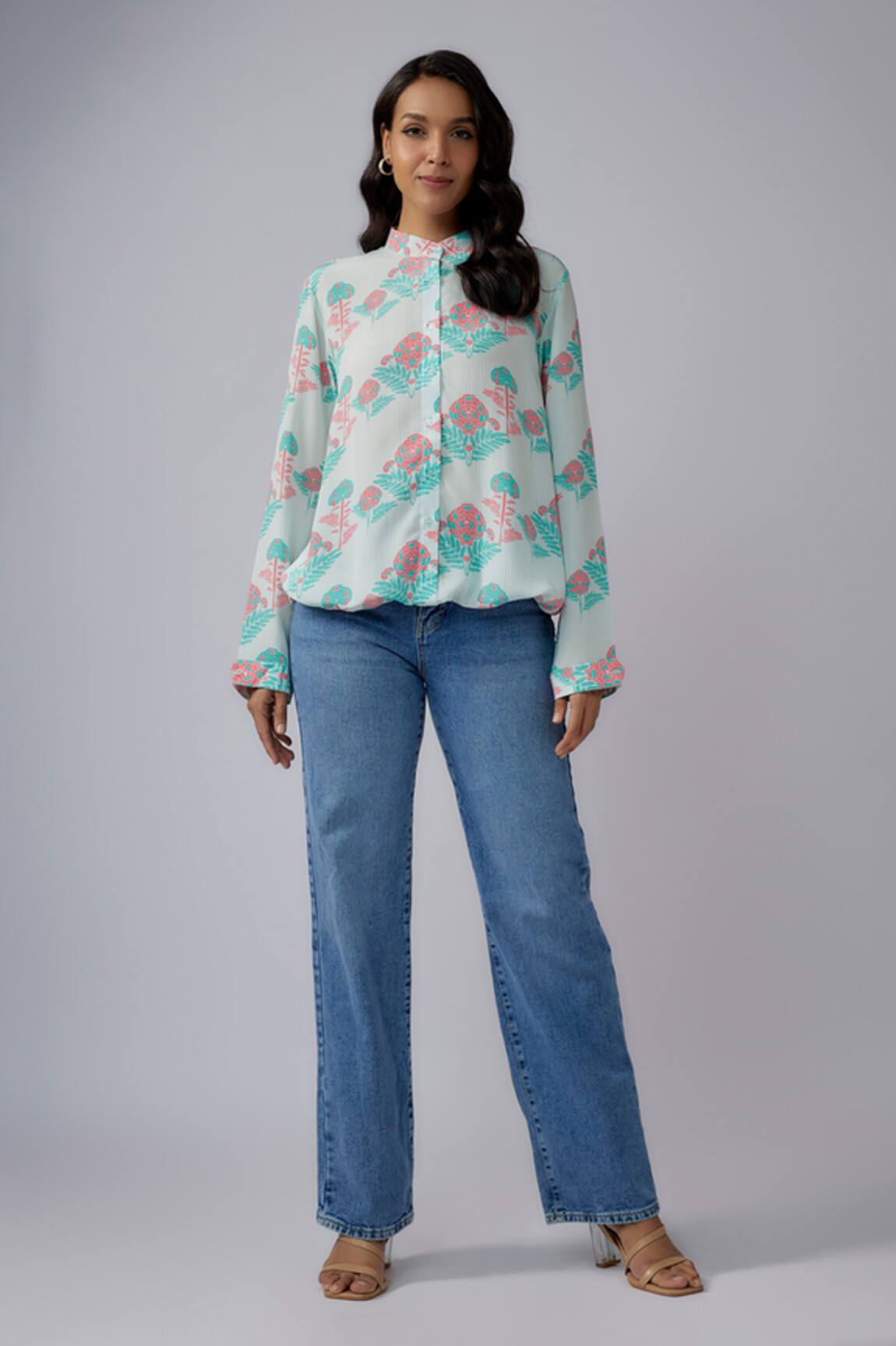 PS Pret By Payal Singhal Floral Jaipur Print Top 