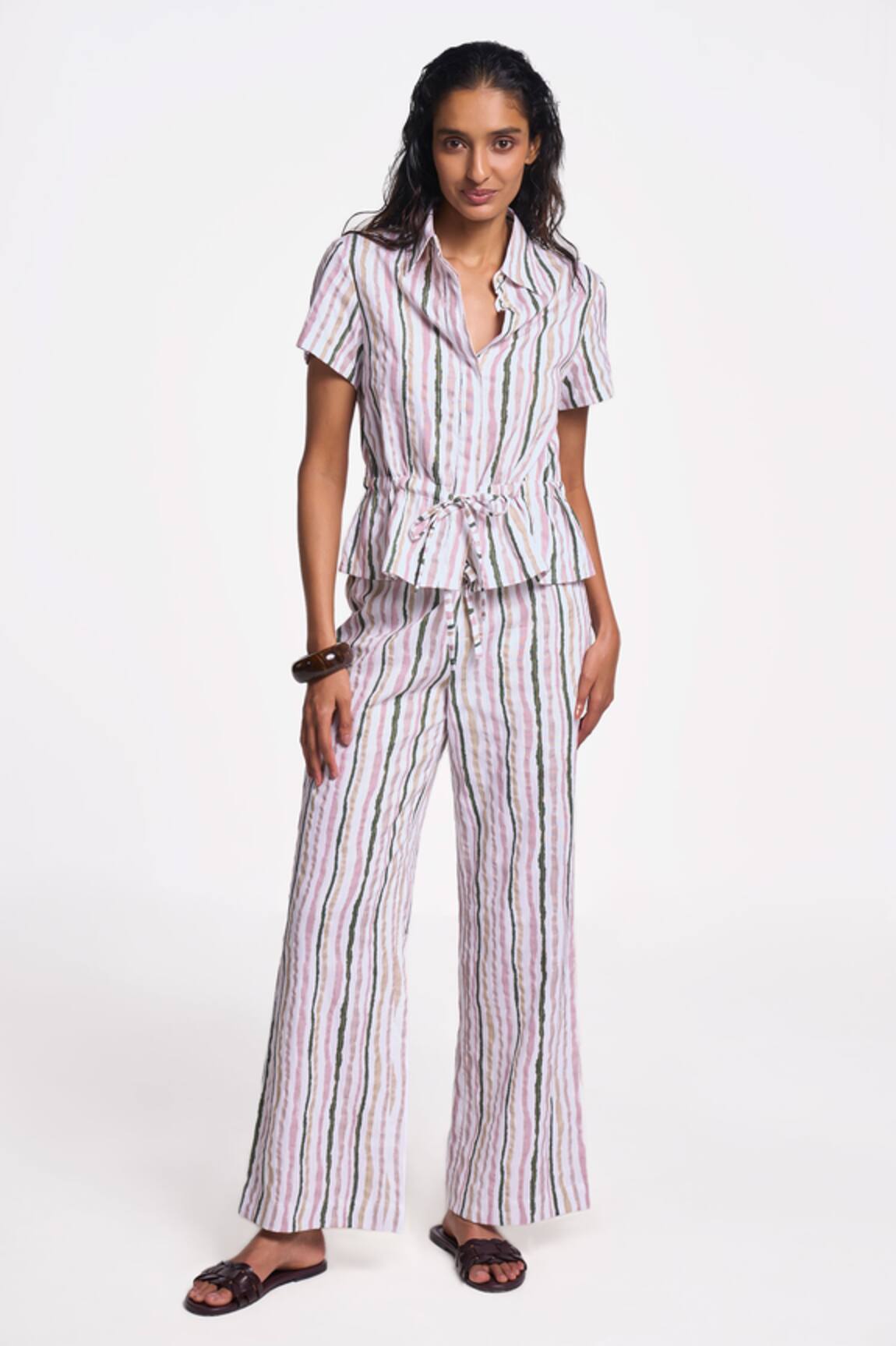 Terra Luna Danica Stripe Pattern Shirt