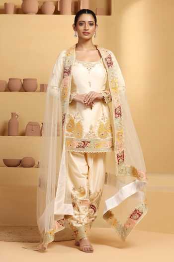 Meenagurnam Paisley Motif Pattern Kurta Pant Set 
