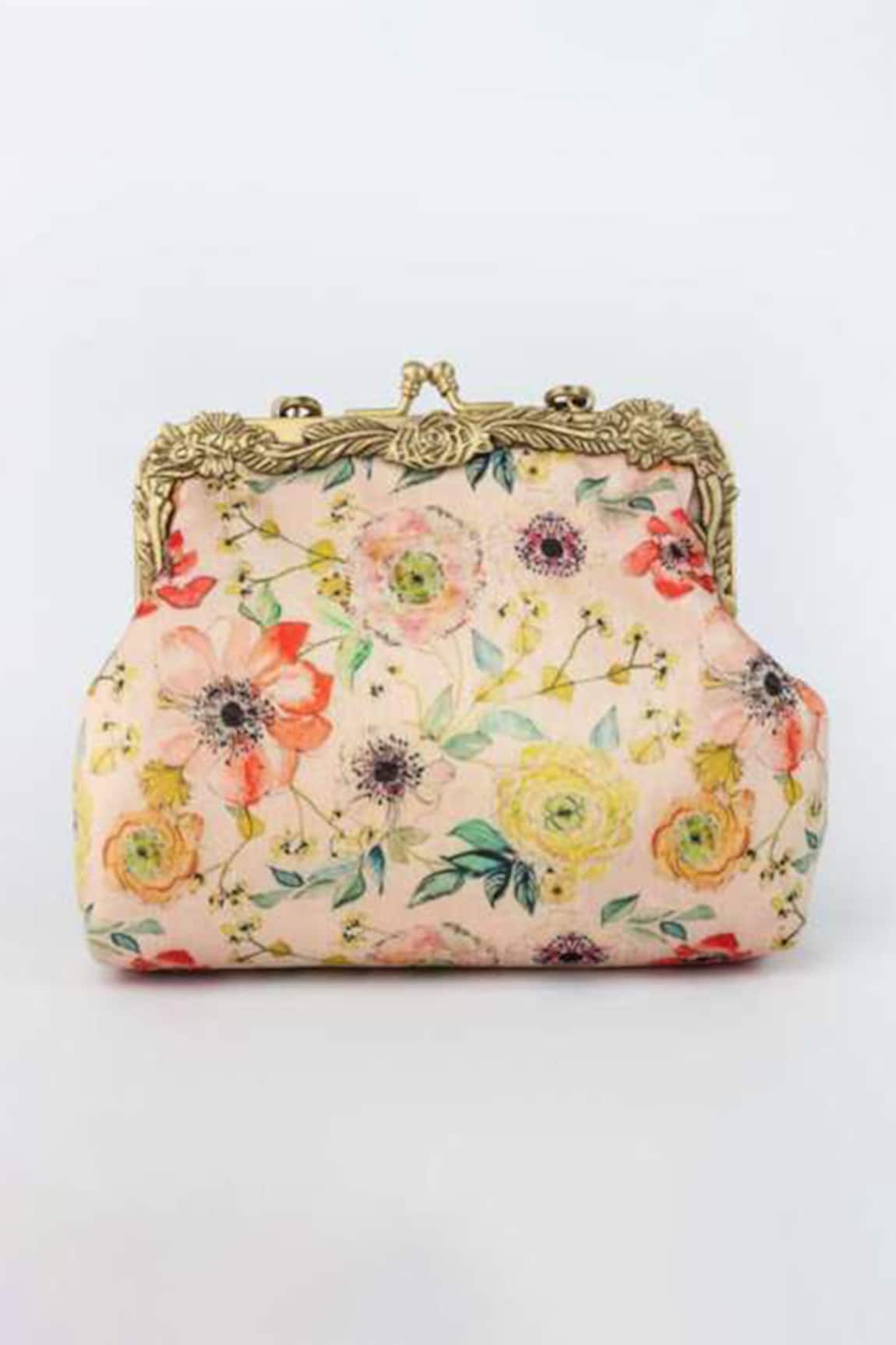 Vareli Bafna Bagh Vintage Print Clutch