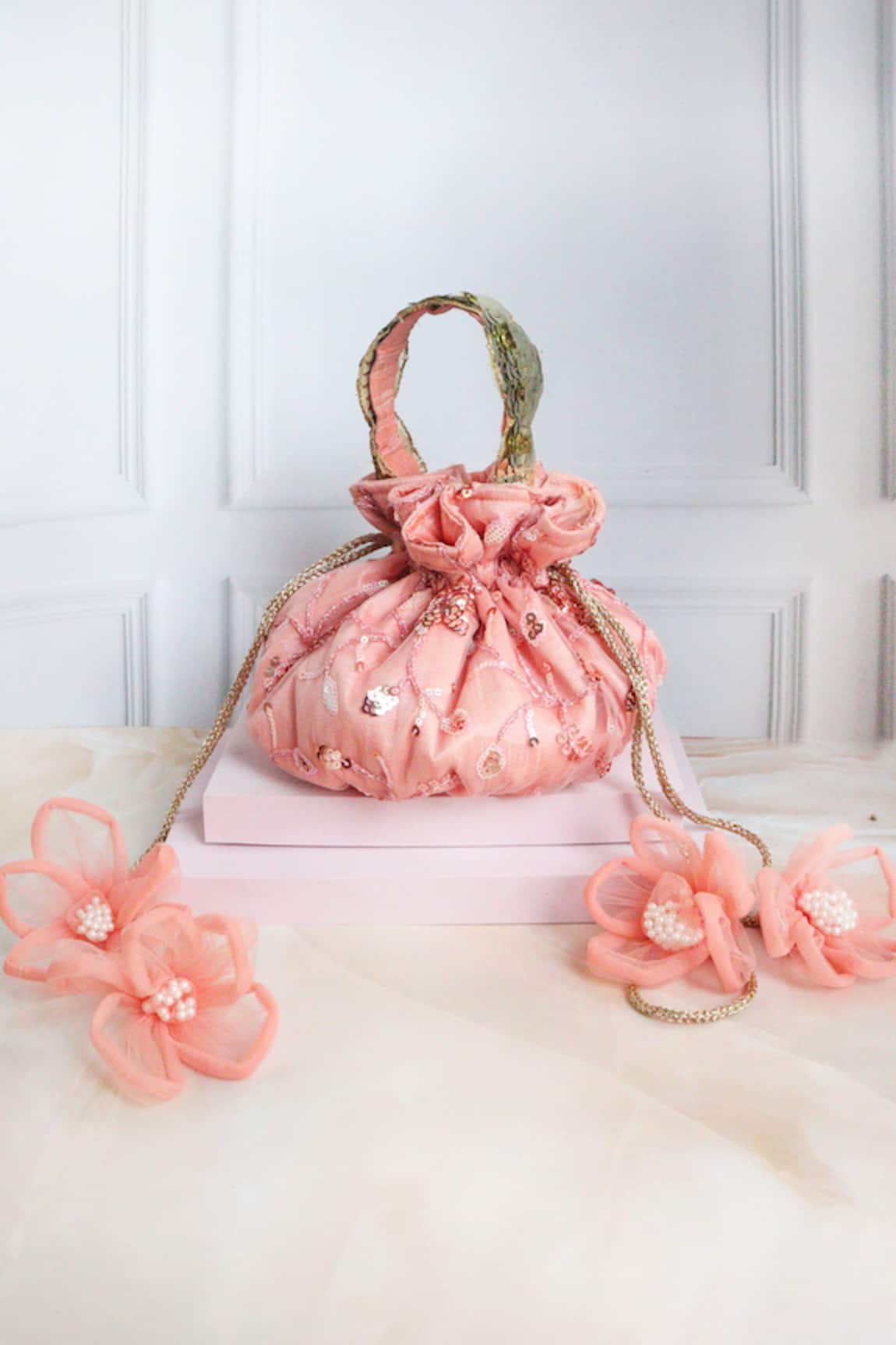 Soho Boho Studio By Aarti Thakur Vine Embroidered Potli