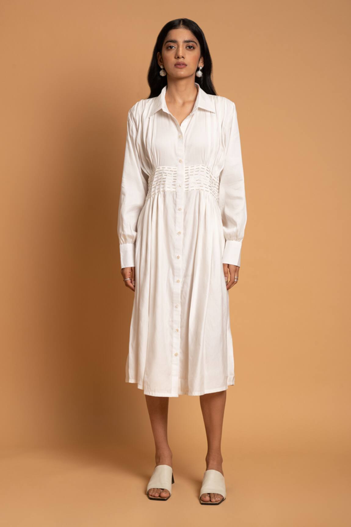 Khajoor Studio Vanilla Sky Embellished Dress