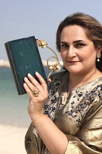 Adwita Bags & Jewels The Sadaf Floret Carved Clutch 