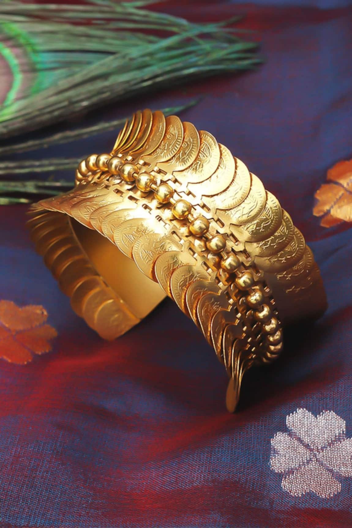 Suhani Pittie Embossed Coin Cluster Cuffs 