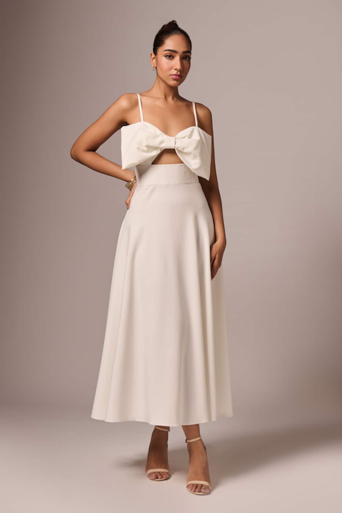 Emblaze Sleeveless Bow Dress