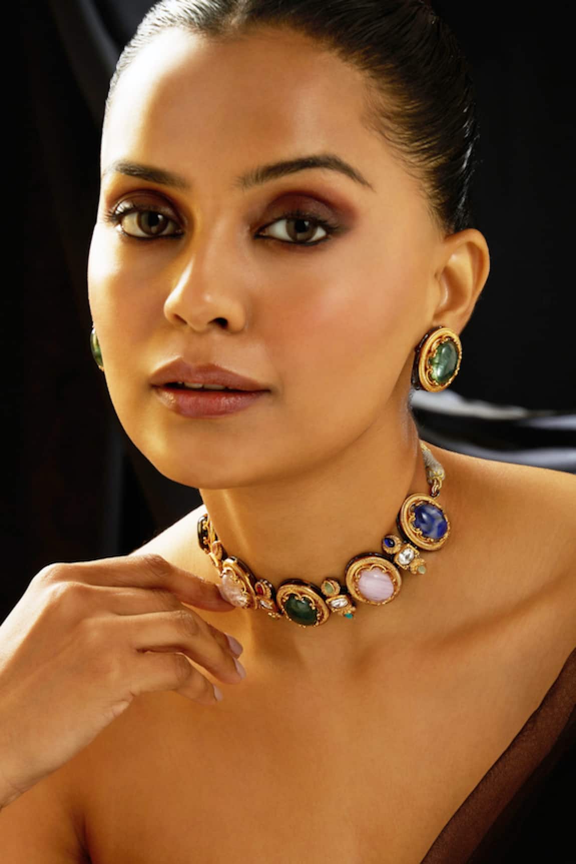 Joules By Radhika Chic Stone Choker Set