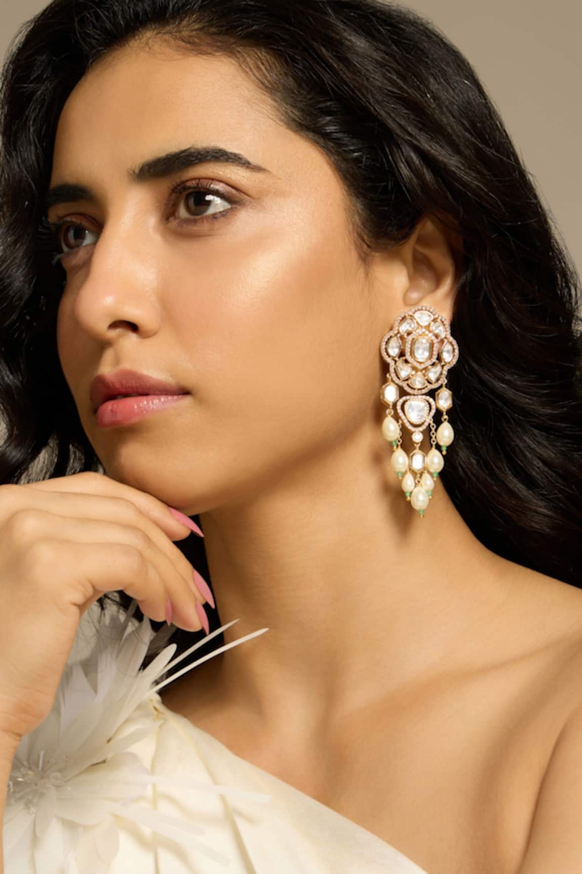 Joules By Radhika Pearl Essence Danglers 
