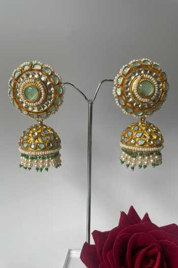Studio6 Jewels Stone Embellished Jhumkas 