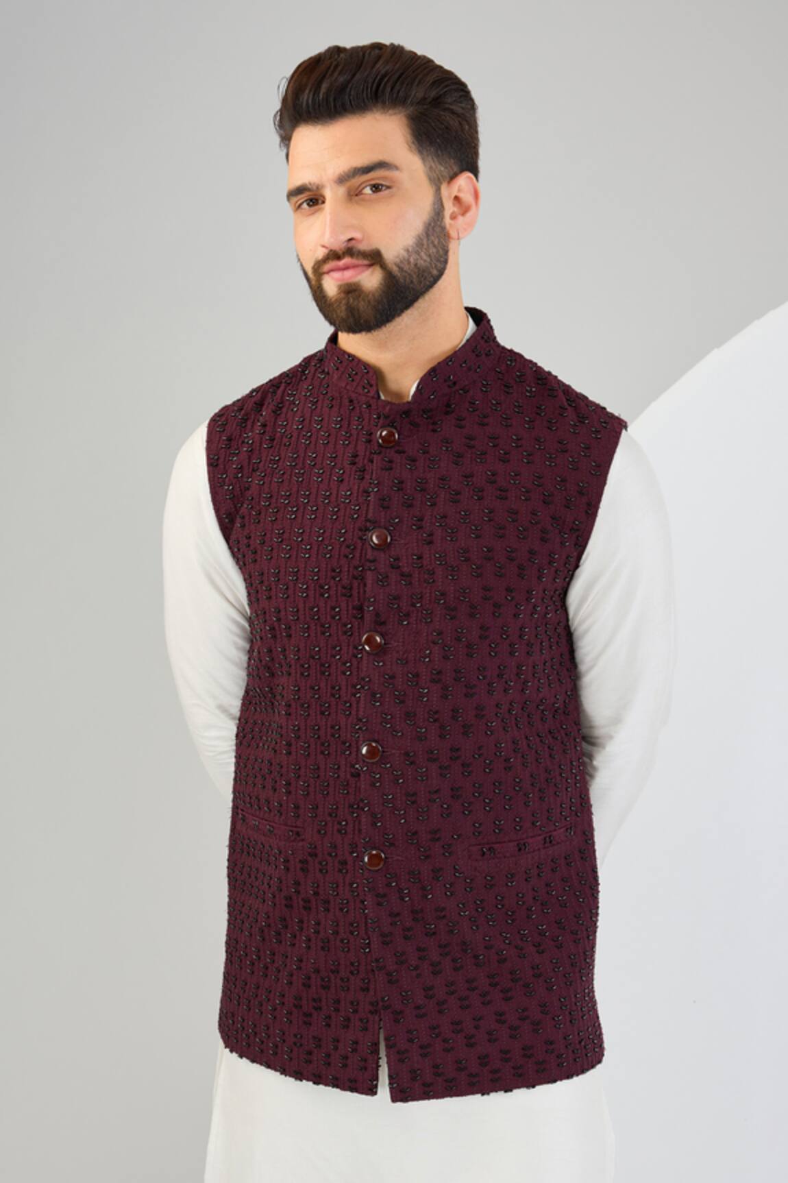 Kasbah Silk Cutdana Embroidered Bundi 