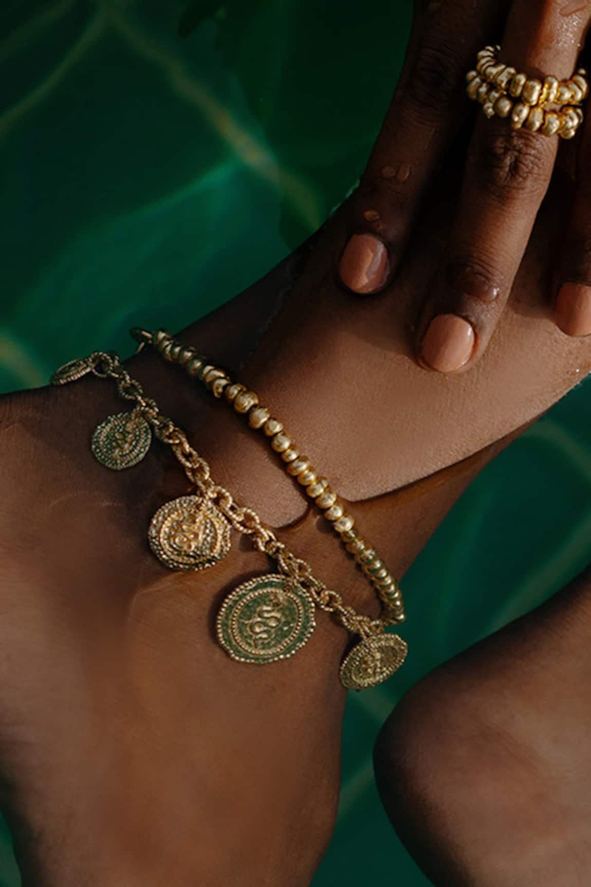 Arvino Medallion of the Serpent Anklet-Single Pc 