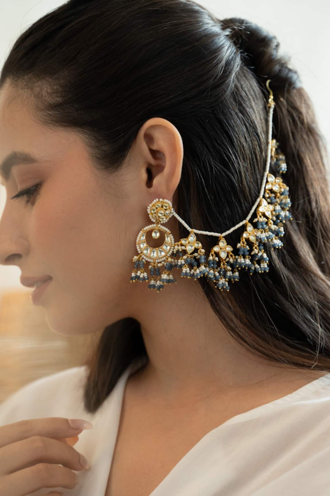 Do Taara Kundan & Pearl Embellished Earrings 