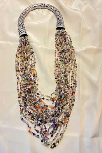 Anuka Jewels Gemstone Bead Layered Necklace 