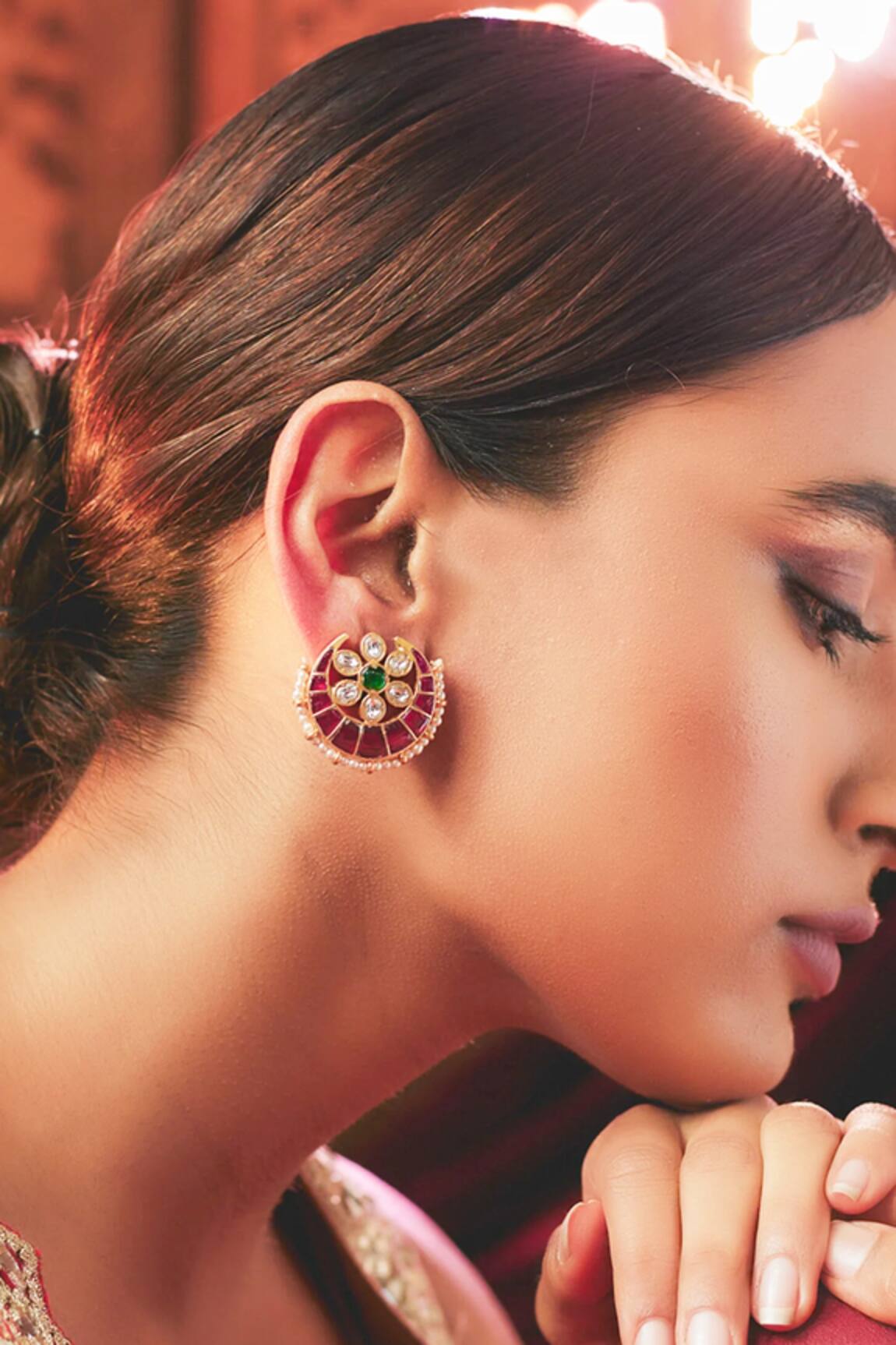 Karisa Designs Floret Kundan Work Studs