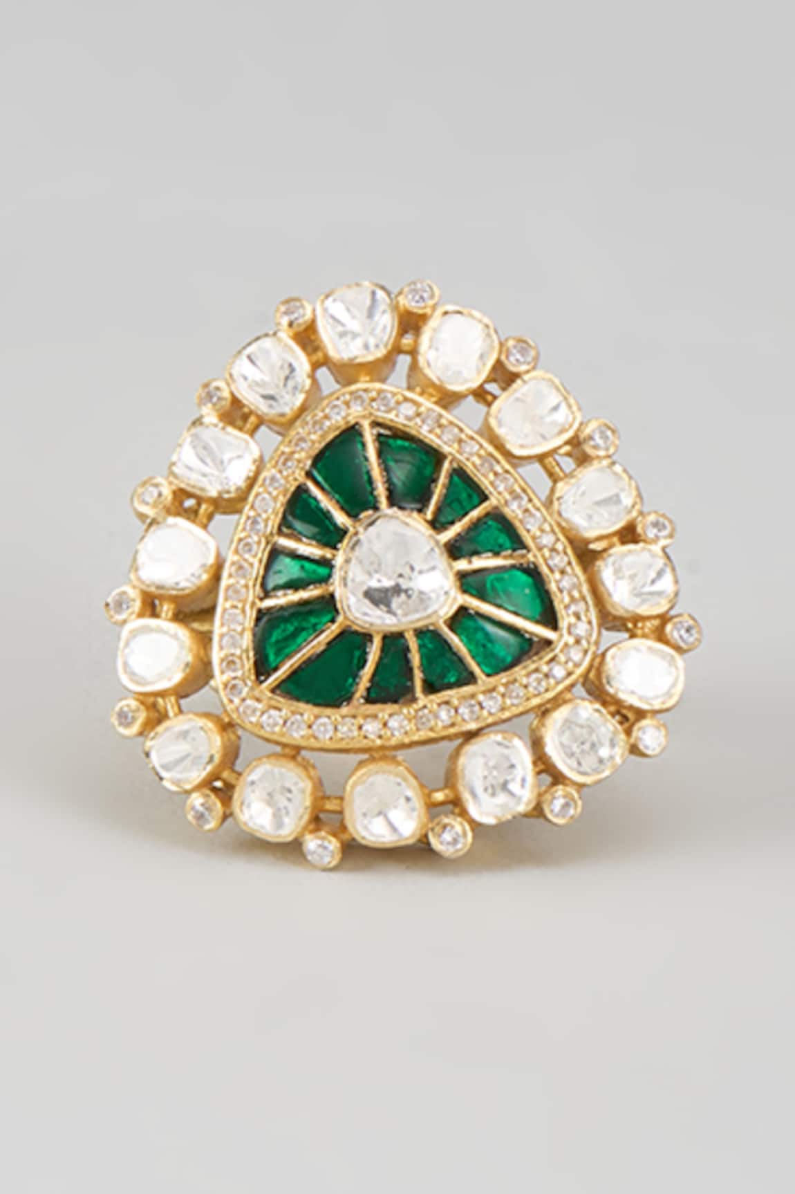 Karisa Designs CZ & Stone Embellished Ring