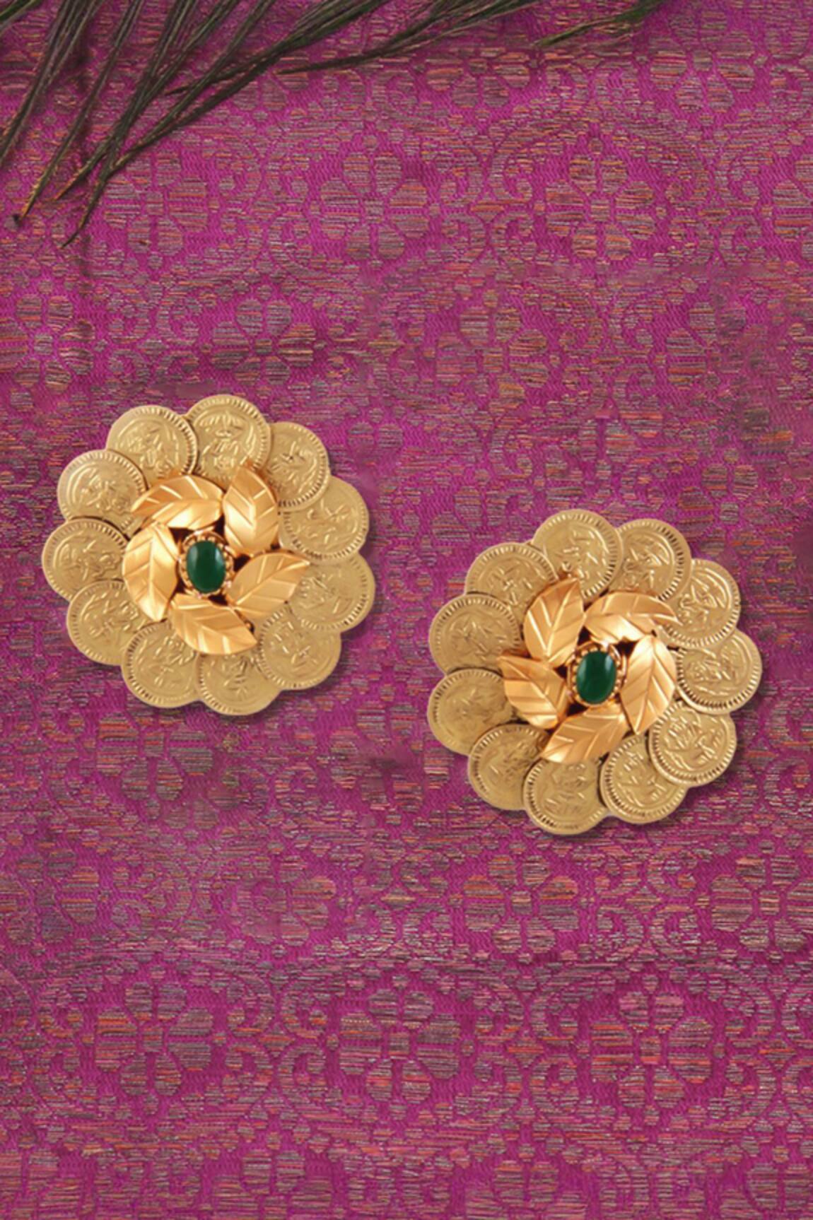 Suhani Pittie Kasu Foliage Stud Earrings