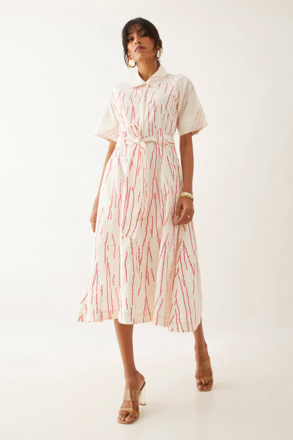 Son Of A Noble Snob Plume Rain Print Dress