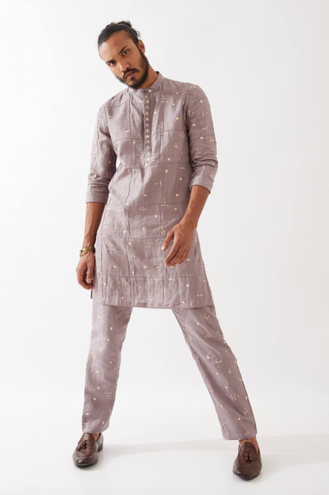 Son Of A Noble Snob Diego Element Printed Kurta With Pant 