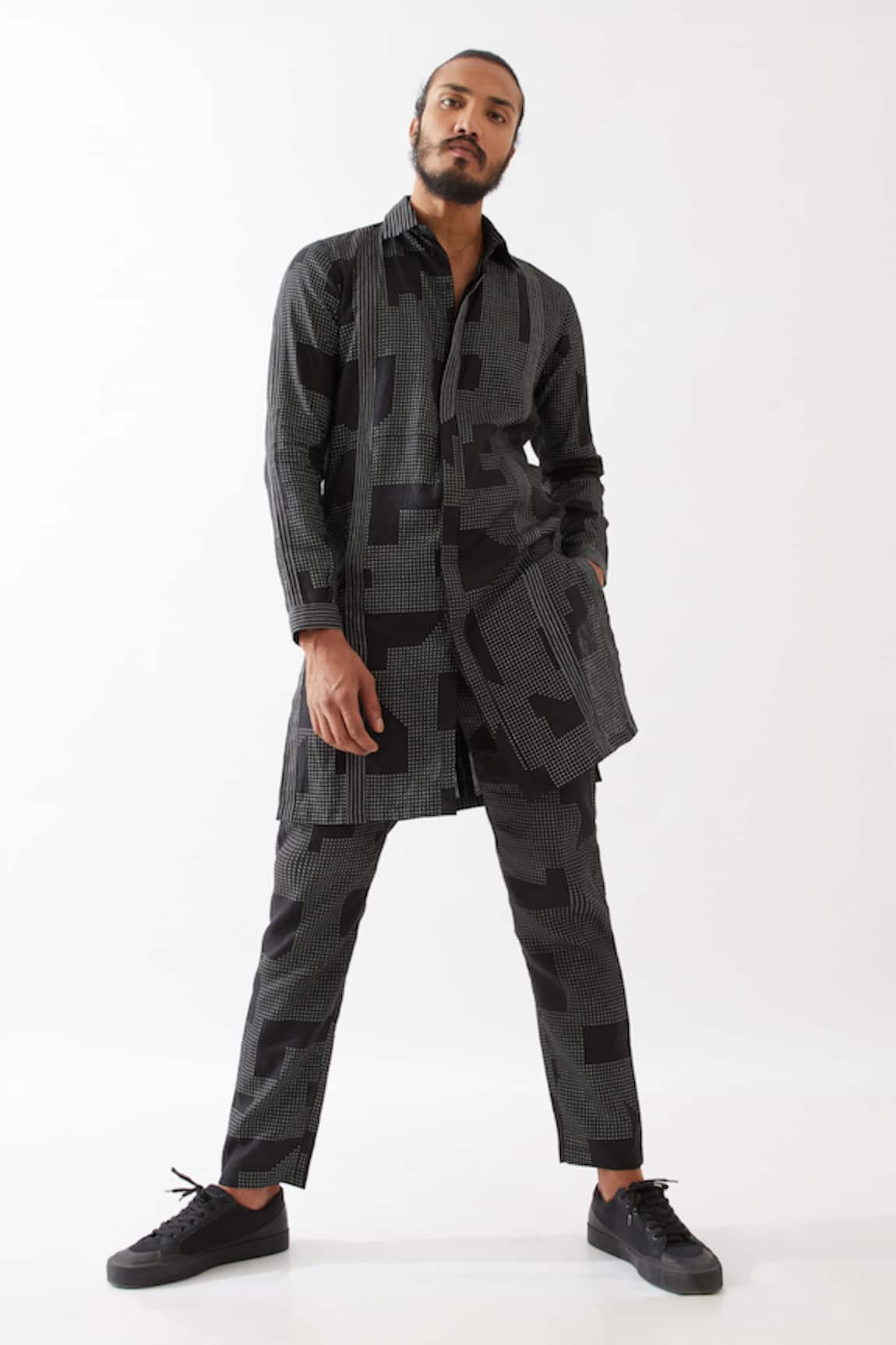 Son Of A Noble Snob Jounah Blocks Printed Kurta With Pant 
