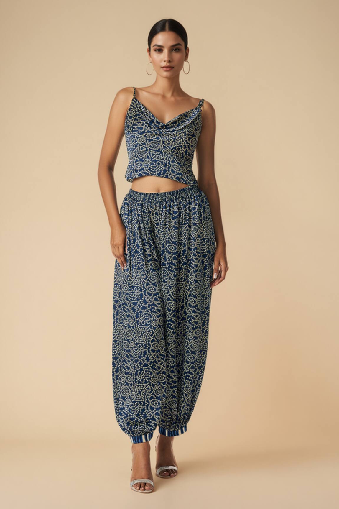 Gulabo By Abu Sandeep Bandhani Print Afghani Salwar 