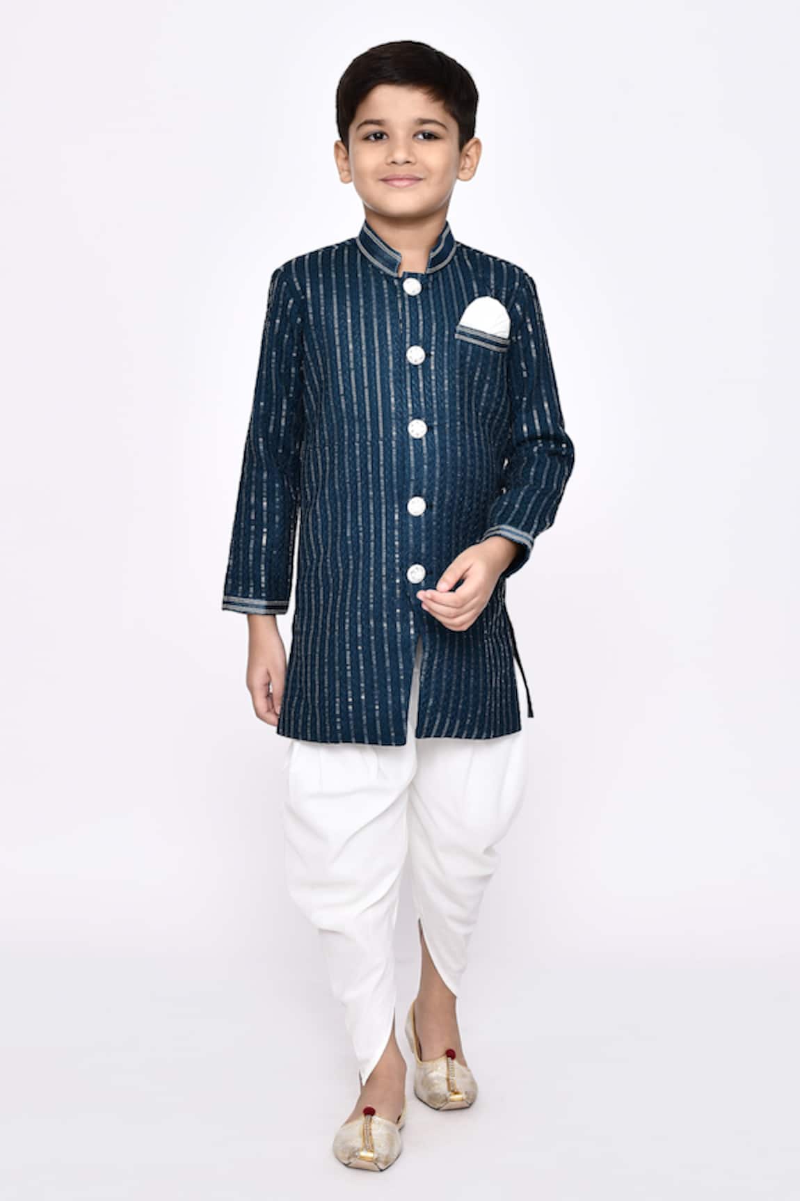 Arihant Rai Sinha Sequin Threadwork Sherwani With Dhoti Pant 