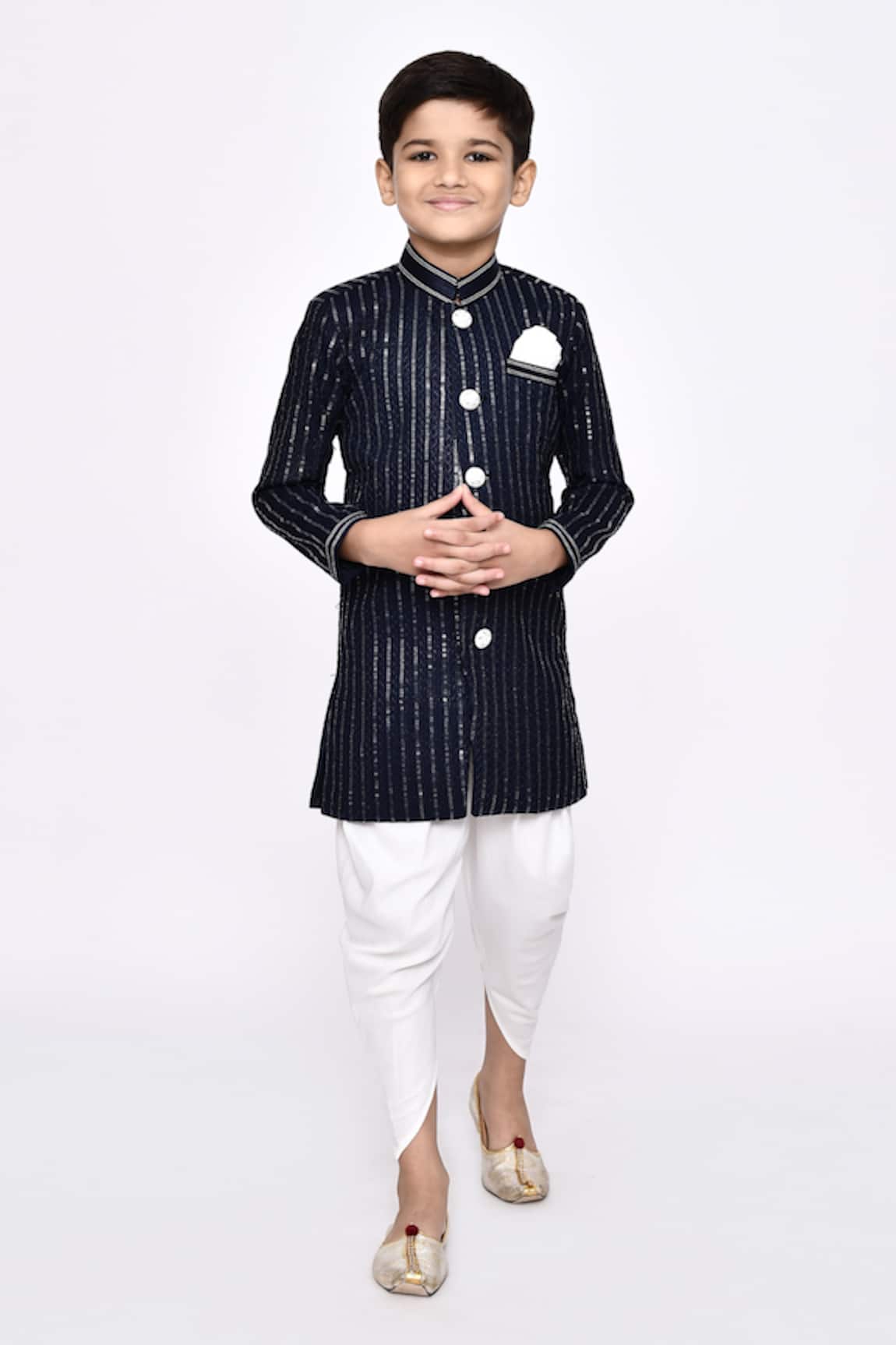 Arihant Rai Sinha Threadwork Sequin Sherwani With Dhoti Pant 