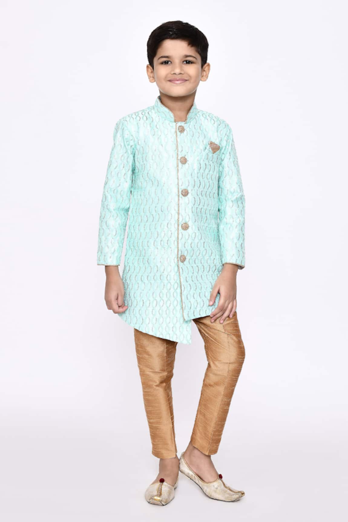Arihant Rai Sinha Sequin & Thread Work Sherwani & Pyjama Set 