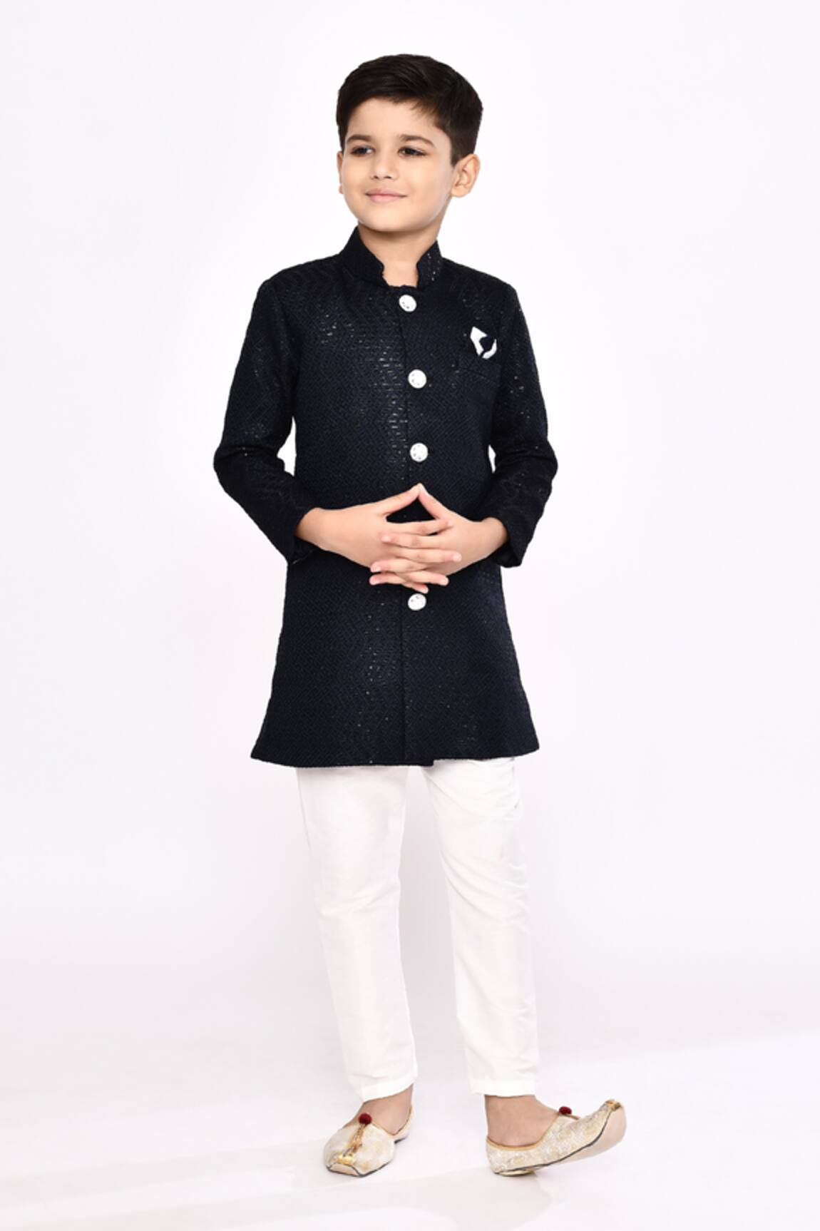Arihant Rai Sinha Zigzag Embellished Sherwani With Pyjama 