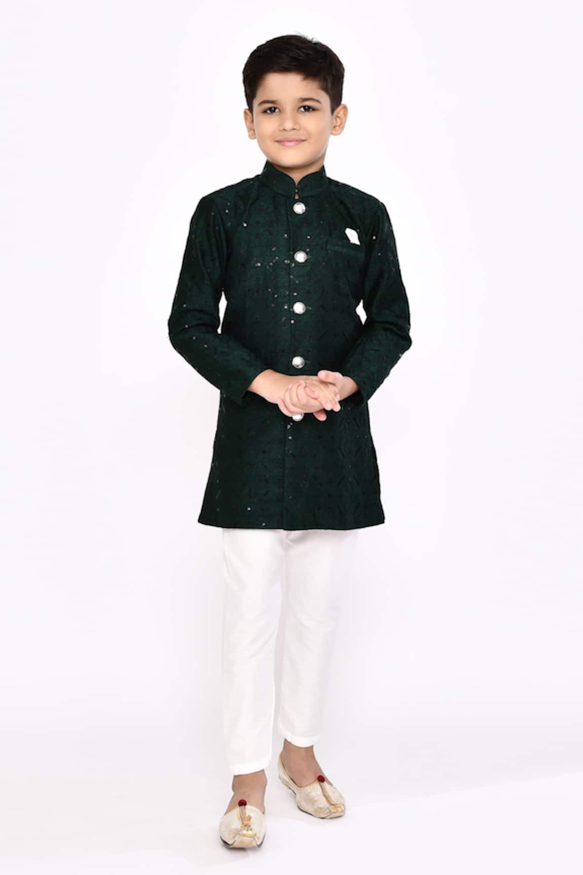 Arihant Rai Sinha Geometric Embellished Sherwani With Pyjama 